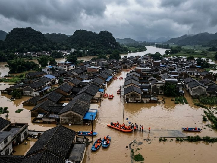 Inondations et tempêtes en Chine : 15 morts, des milliers d&rsquo;évacués dans le Hubei et le Guangxi