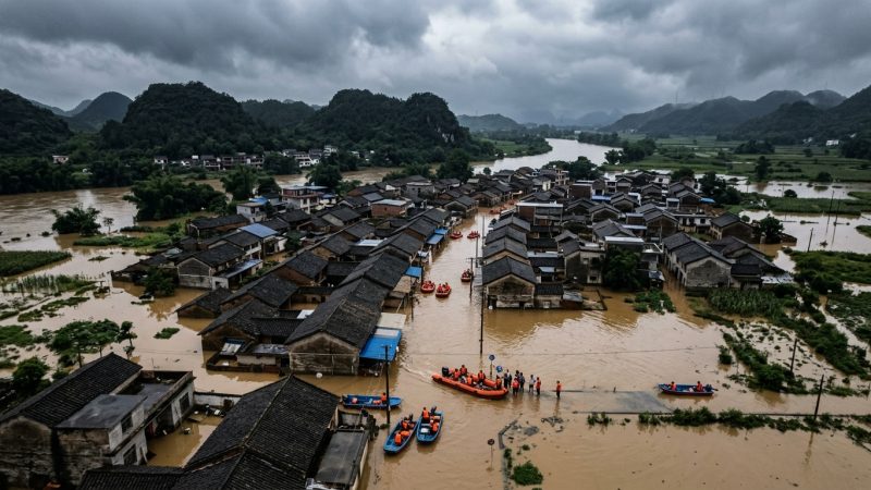 Inondations et tempêtes en Chine : 15 morts, des milliers d&rsquo;évacués dans le Hubei et le Guangxi