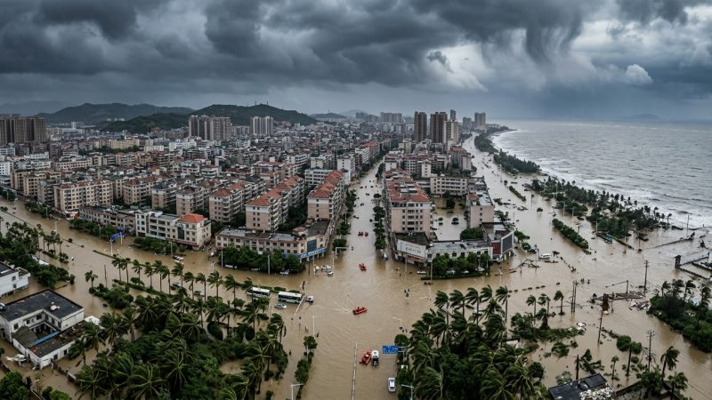Typhon Bavi en Chine : 2 millions d&rsquo;évacués et des pluies torrentielles dans le Zhejiang