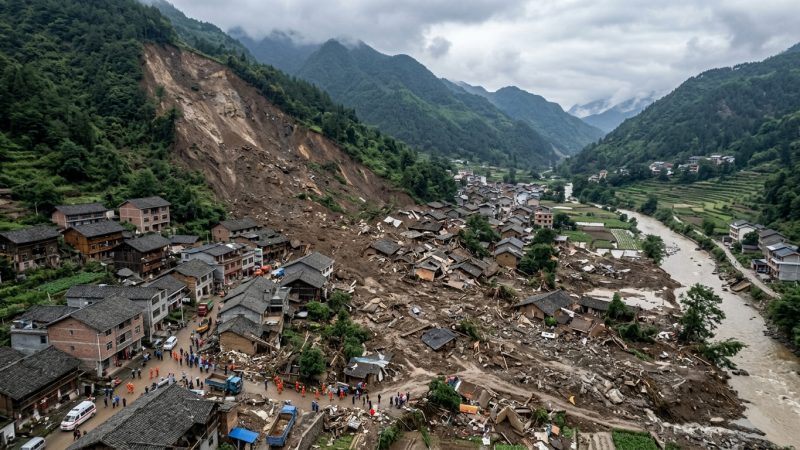 Glissement de terrain à Chongqing : 51 morts et 10 disparus, la Chine frappée deux fois en deux semaines
