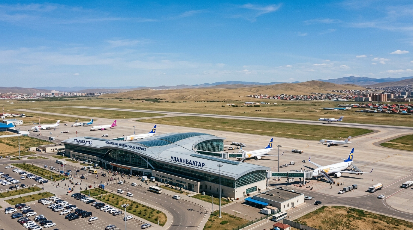 Aéroport international d'Oulan-Bator en Mongolie