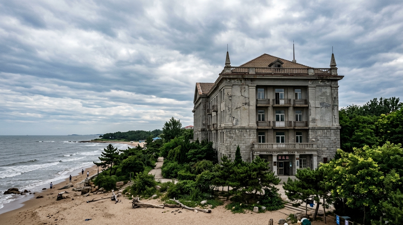 Bâtiment d'héritage soviétique à Beidaihe sur le littoral chinois