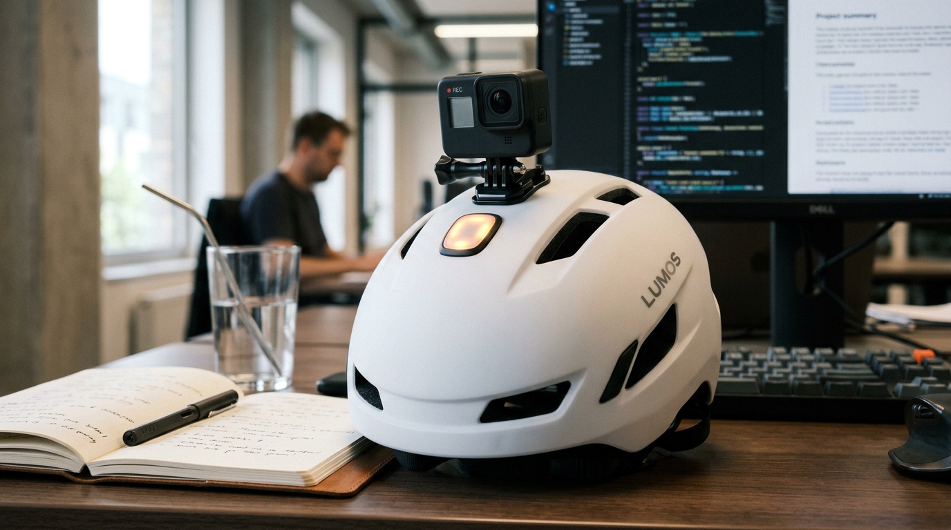 Casque intelligent avec caméra intégrée pour livreur