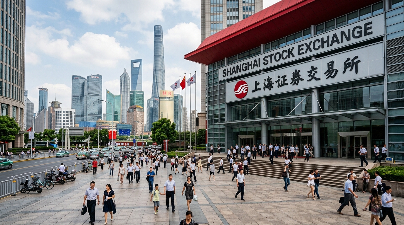 Bourse de Shanghai où CXMT a réalisé son introduction en bourse