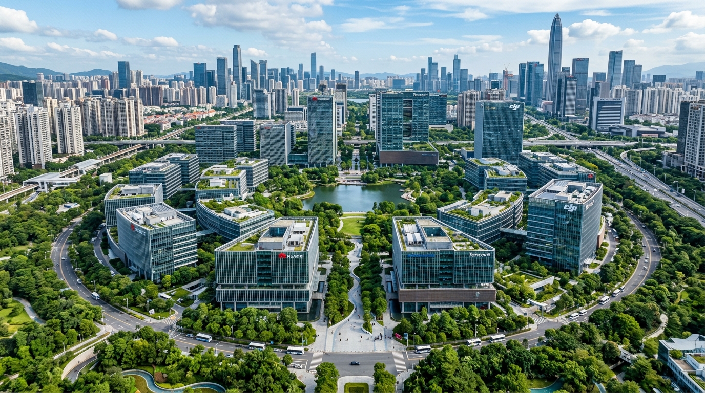 Campus de recherche et développement technologique en Chine