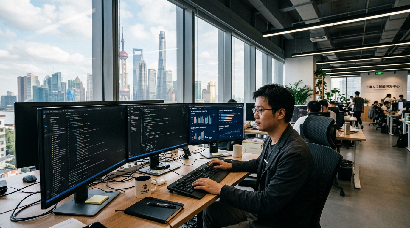 Développeur analysant les performances du modèle GLM-5.3-Flash