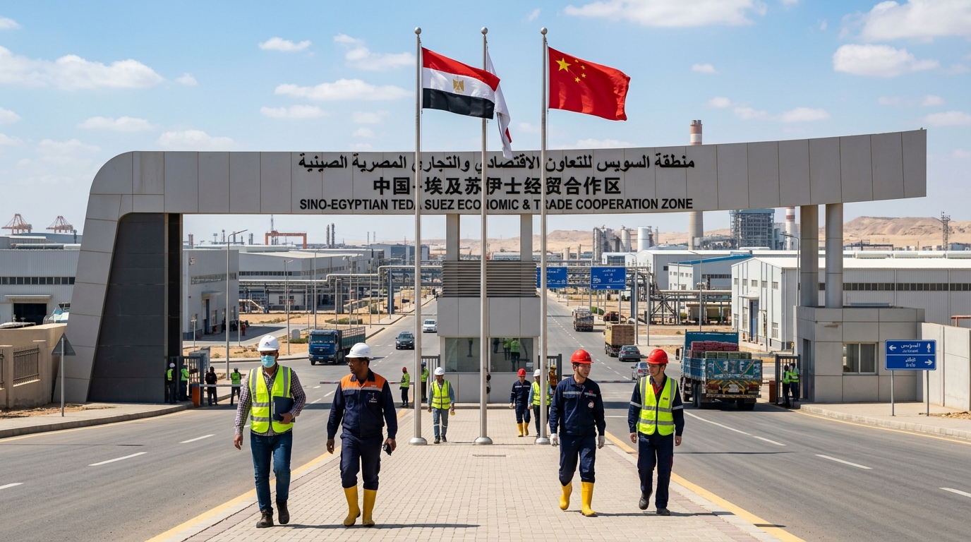 Zone industrielle égypto-chinoise près du canal de Suez