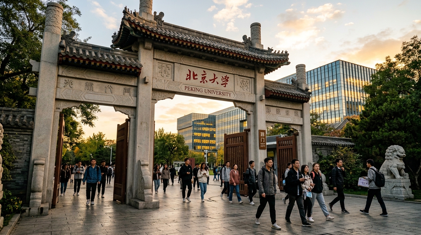 Campus d'une université prestigieuse en Asie de l'Est